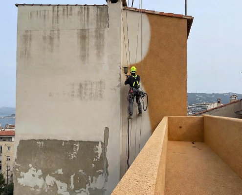 corcho proyectado fachadas Girona
