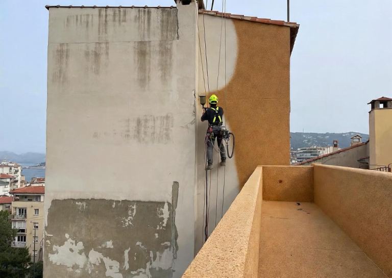 corcho proyectado fachadas Girona